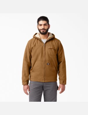 Vestes Décontractées Dickies Duck High Pile Fleece Doublée Marron | 420JVGNAW