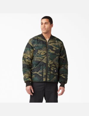 Vêtements D'extérieur Dickies Camo Diamond Vert Camouflage | 581BNPYHT