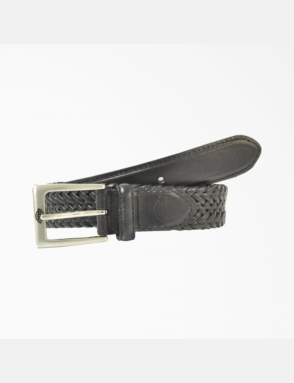 Ceintures Dickies Cuir Braided Noir | 135VDYOUS