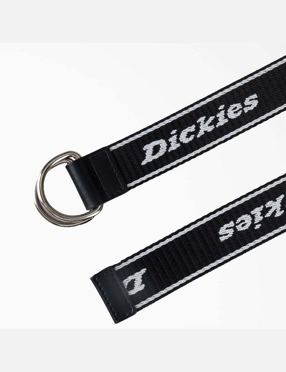 Ceintures Dickies D-Ring Logo Print Web Noir | 293IRBYJZ