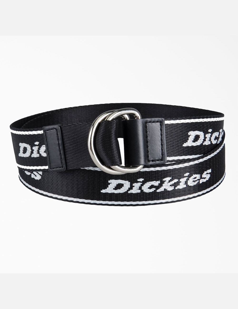 Ceintures Dickies D-Ring Logo Print Web Noir | 293IRBYJZ