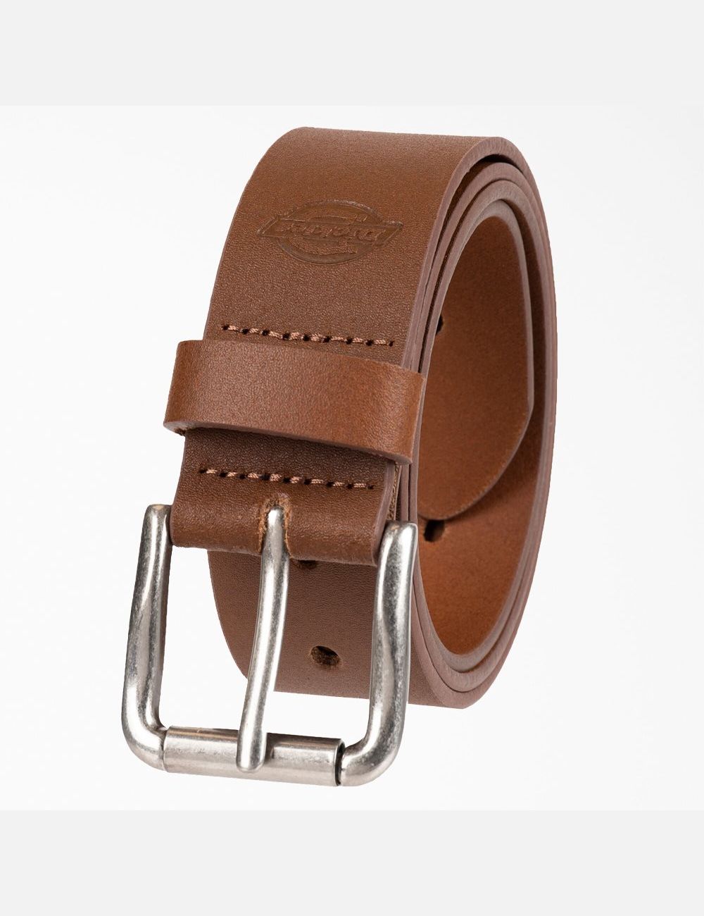 Ceintures Dickies Perforated Cuir Marron Foncé | 961SQZLWB