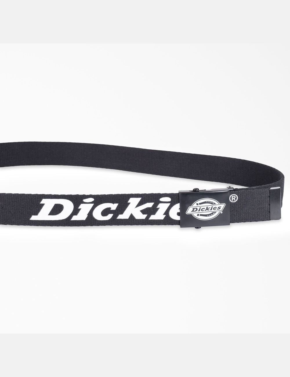 Ceintures Dickies Web Logo Noir | 526OZHQEJ