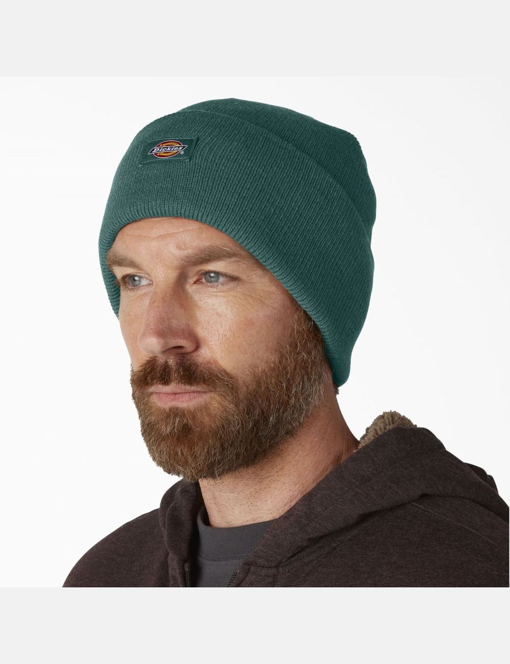 Chapeaux Dickies Cuffed Knit Vert | 349EHOQFK