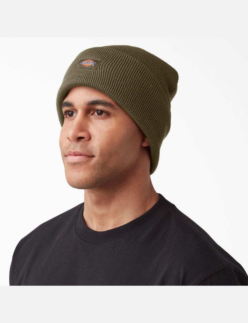 Chapeaux Dickies Cuffed Knit Vert Olive Foncé | 271USIRVJ