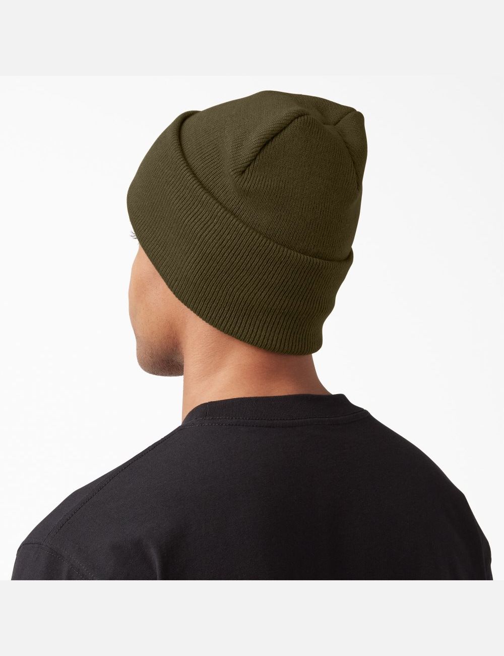 Chapeaux Dickies Cuffed Knit Vert Olive Foncé | 271USIRVJ