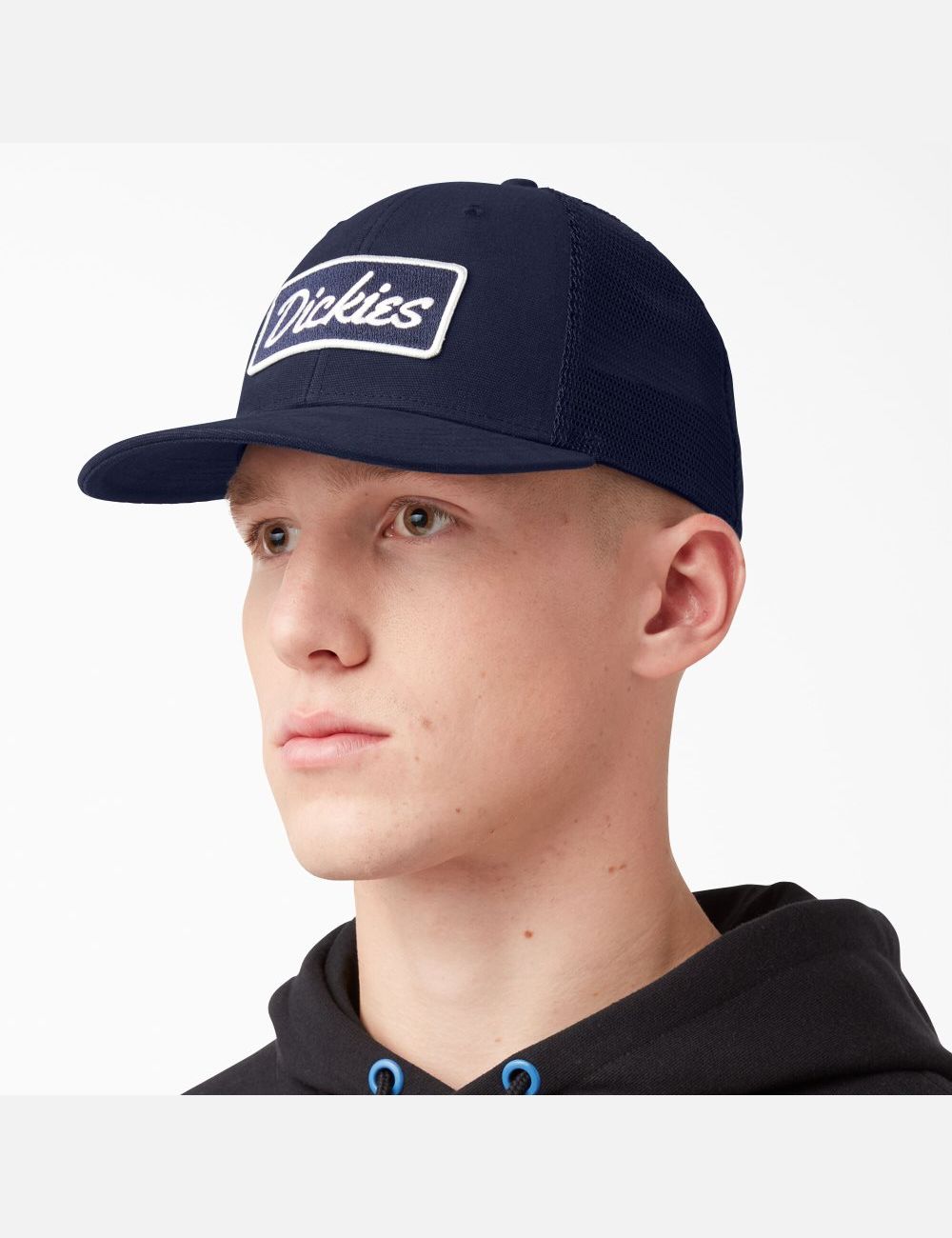 Chapeaux Dickies Patch Logo Trucker Bleu Marine | 095CXYBRD