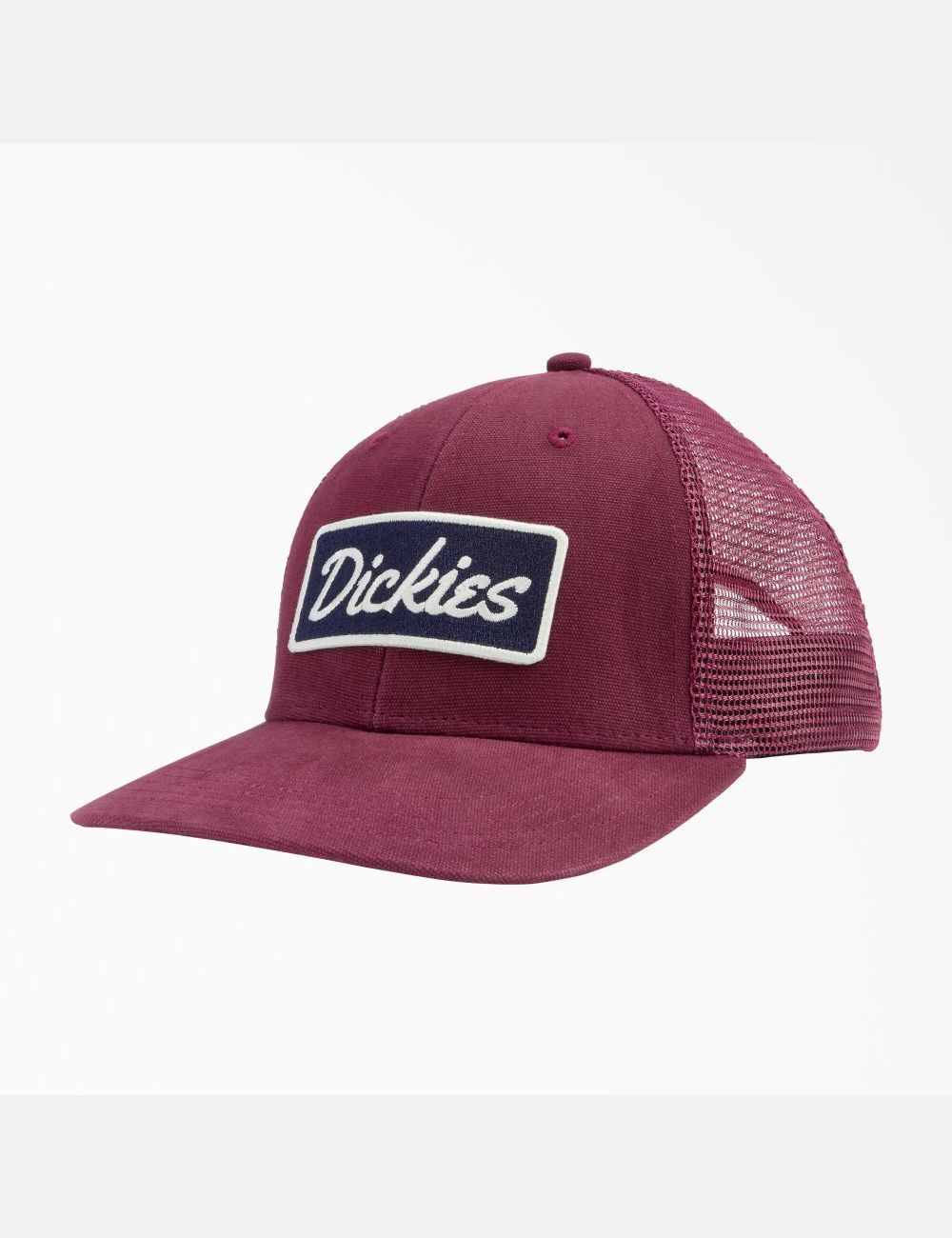 Chapeaux Dickies Patch Logo Trucker Bordeaux | 956DZEKJR