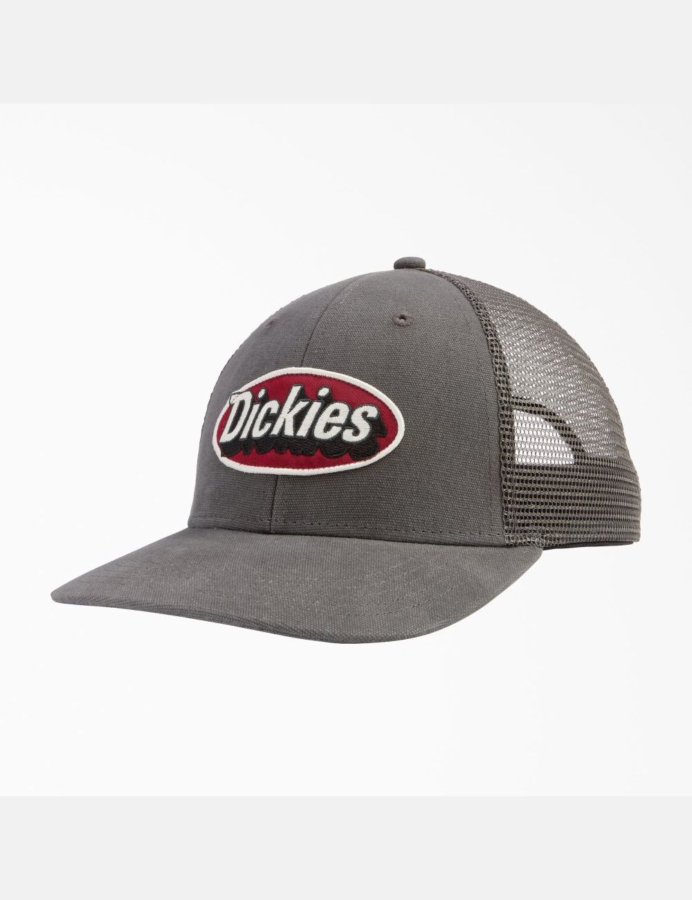 Chapeaux Dickies Patch Logo Trucker Grise | 048MRYOIG