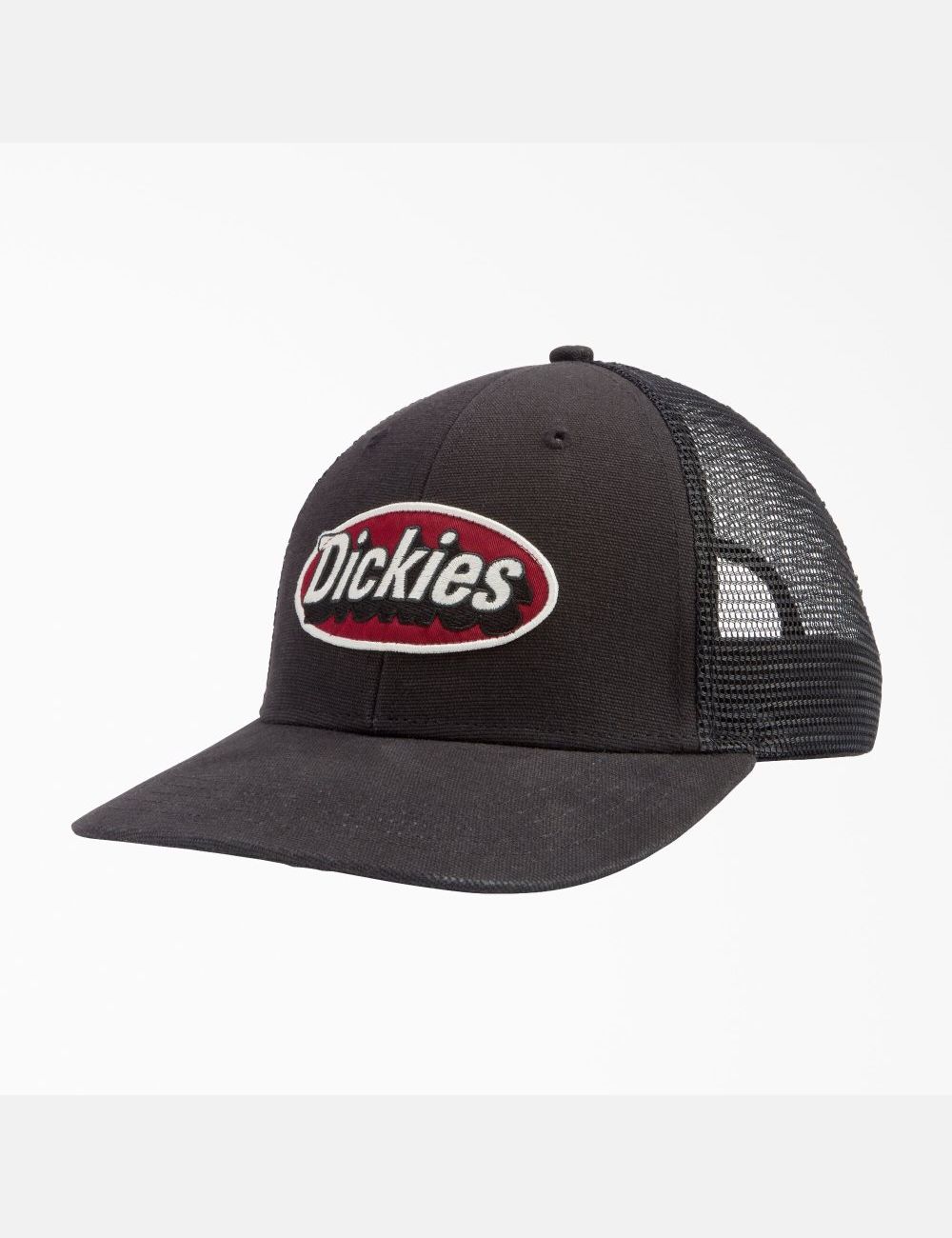 Chapeaux Dickies Patch Logo Trucker Noir | 069AONKDI