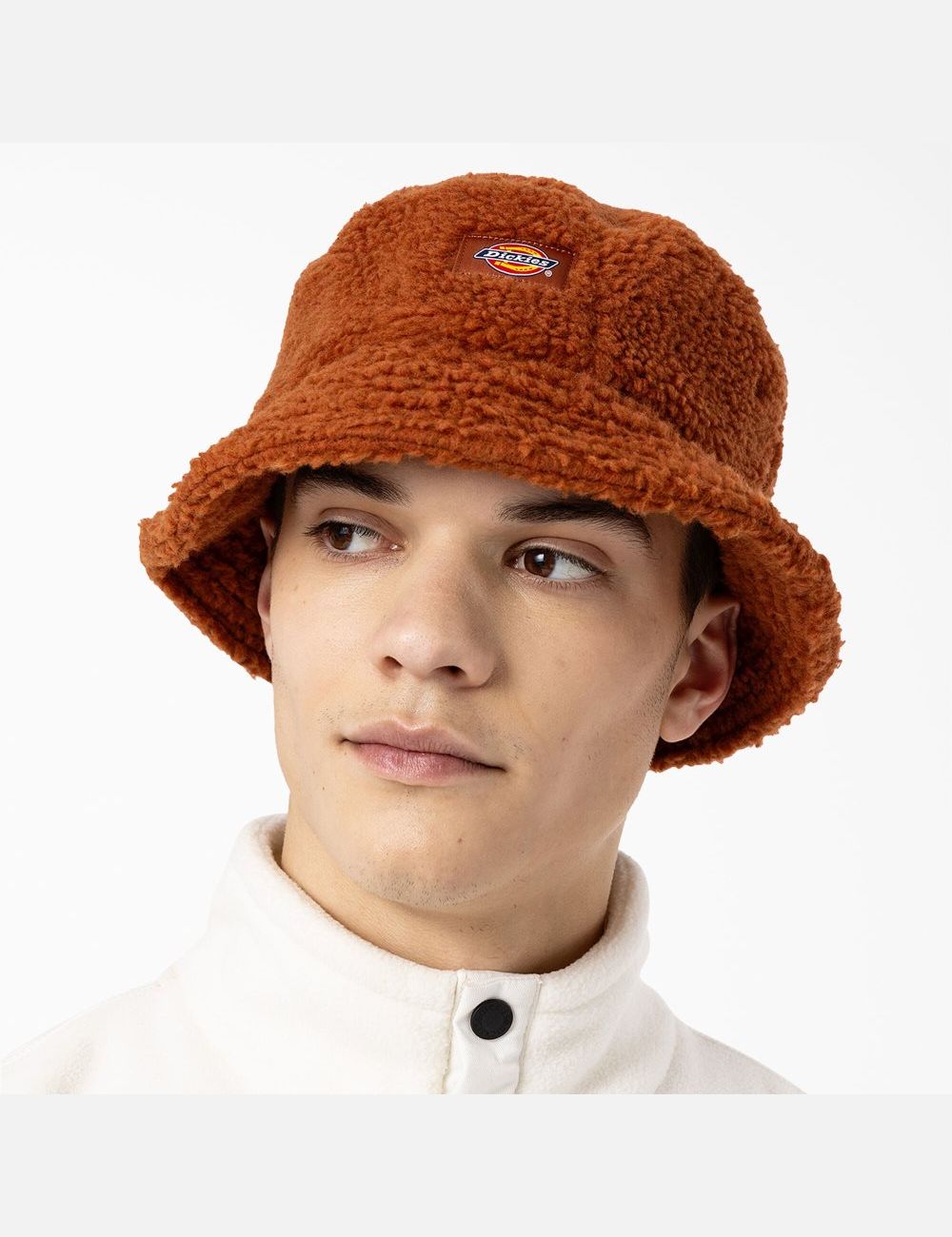 Chapeaux Dickies Red Chute Fleece Bucket Marron | 743PFDTVW