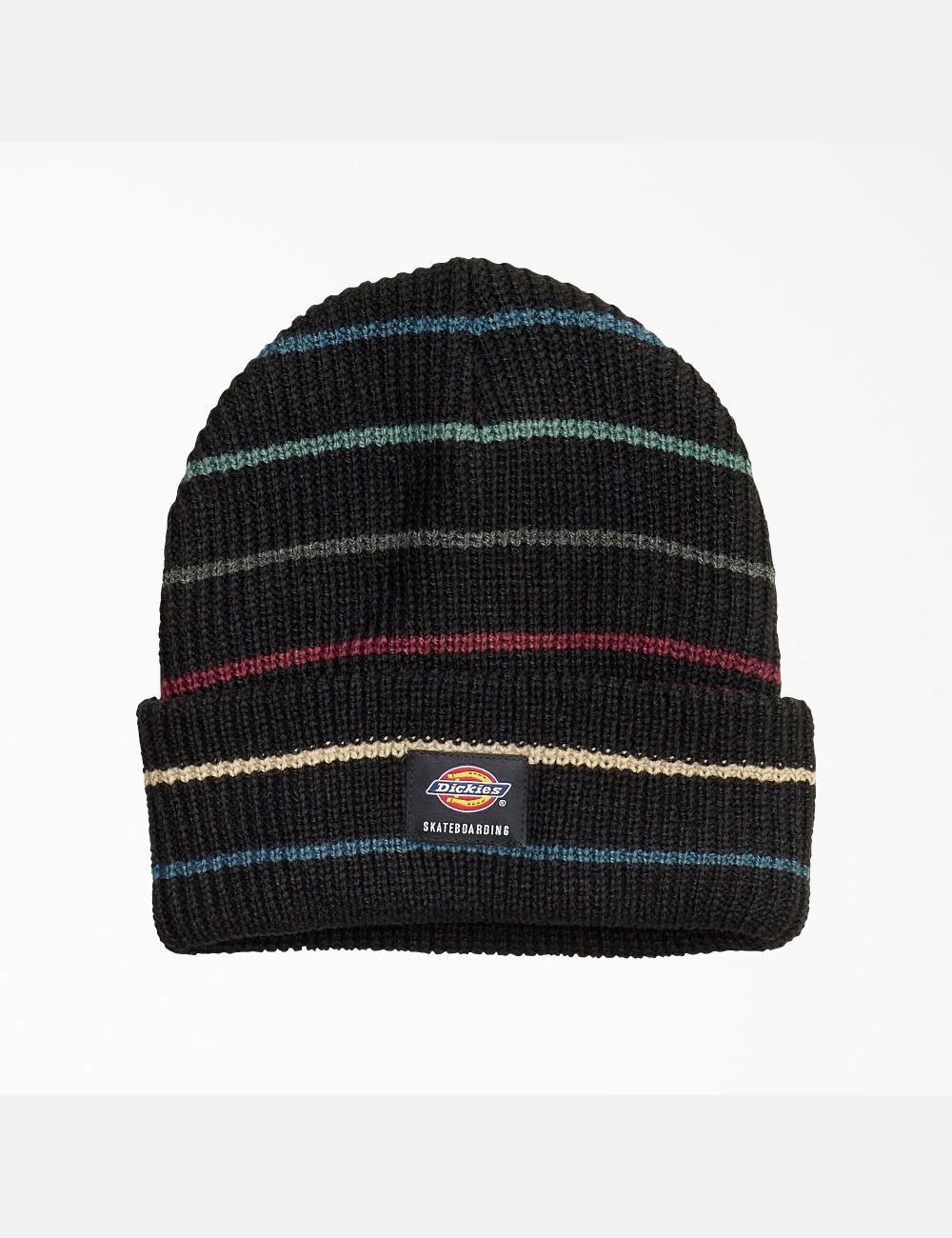 Chapeaux Dickies Skateboarding Cuffed Noir | 386RVQGOW