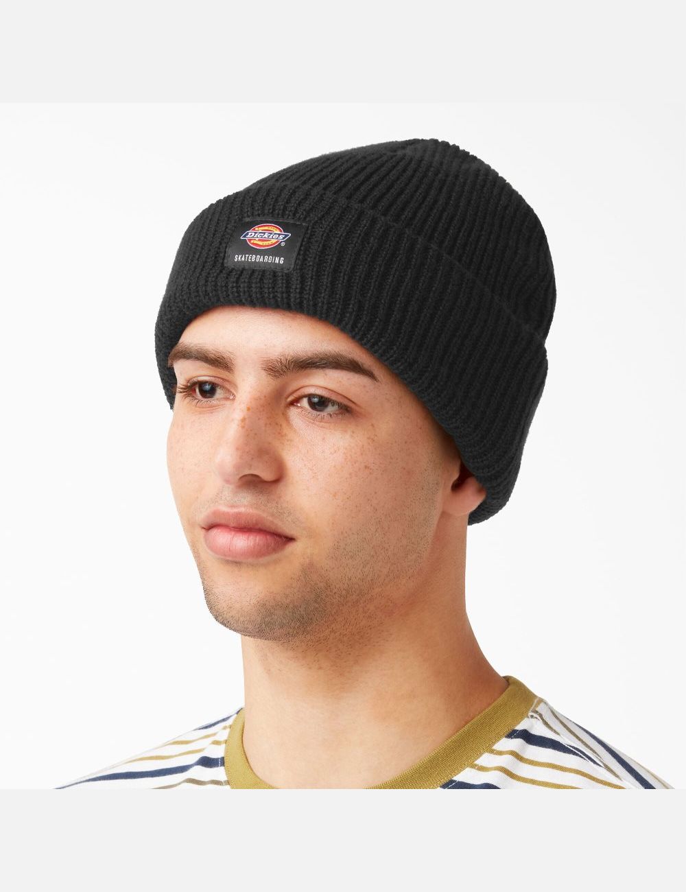 Chapeaux Dickies Skateboarding Cuffed Noir | 945FCYDMJ