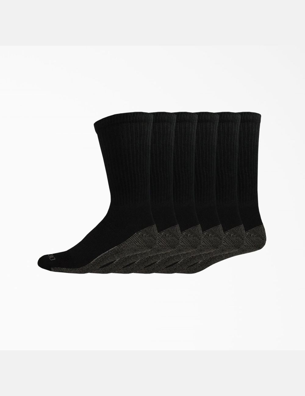 Chaussettes Dickies Moisture Control Crew Travail Noir | 027SRZLJK