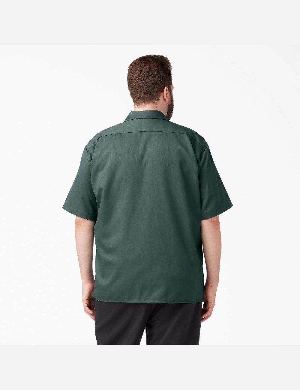 Chemises De Travail Dickies Corta Sleeve Vert | 062OMKLGV