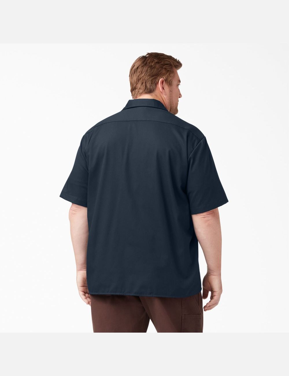 Chemises De Travail Dickies Corta Sleeve Bleu Marine | 086JWRFQH