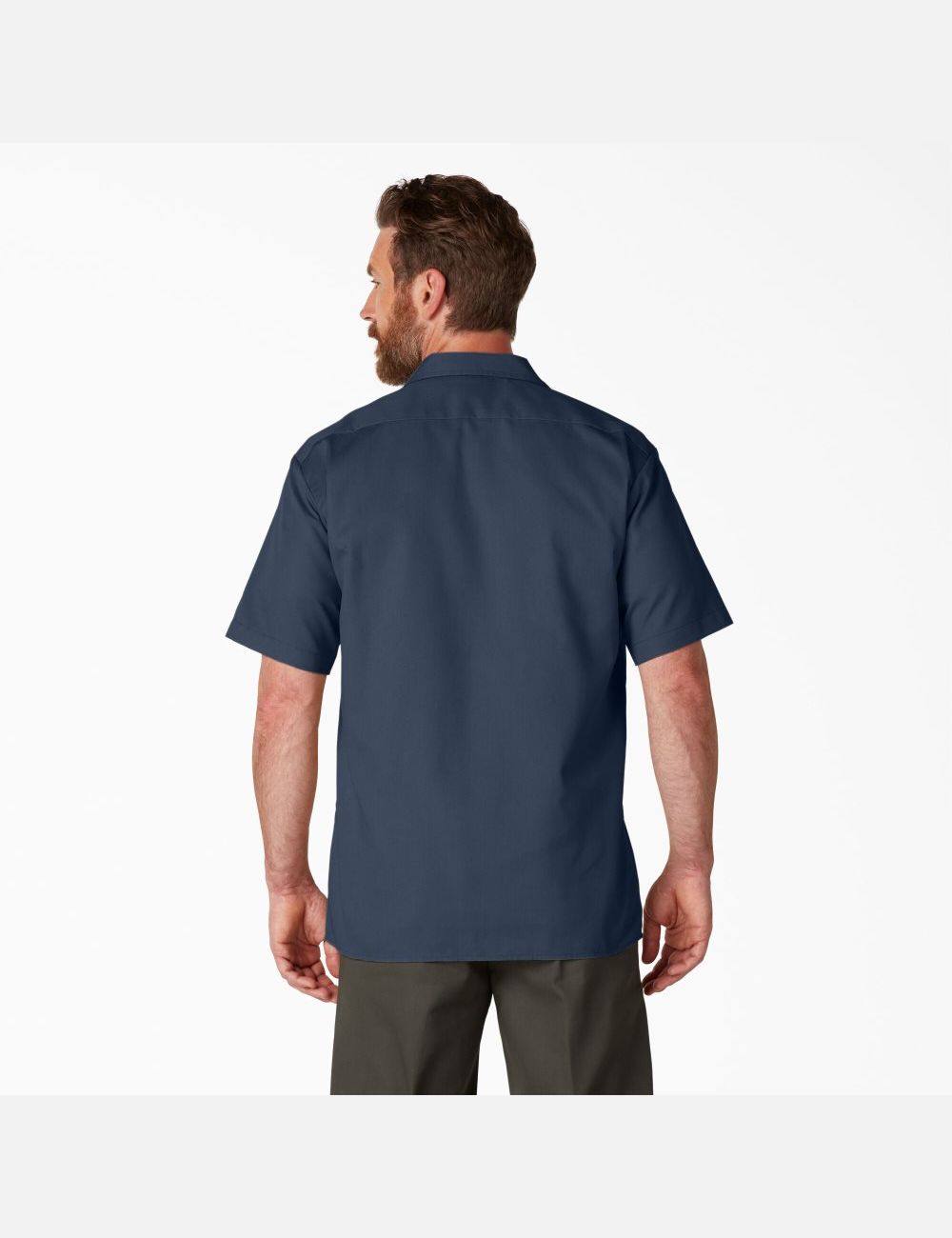 Chemises De Travail Dickies Corta Sleeve Bleu Marine Bleu | 431IQBDWU