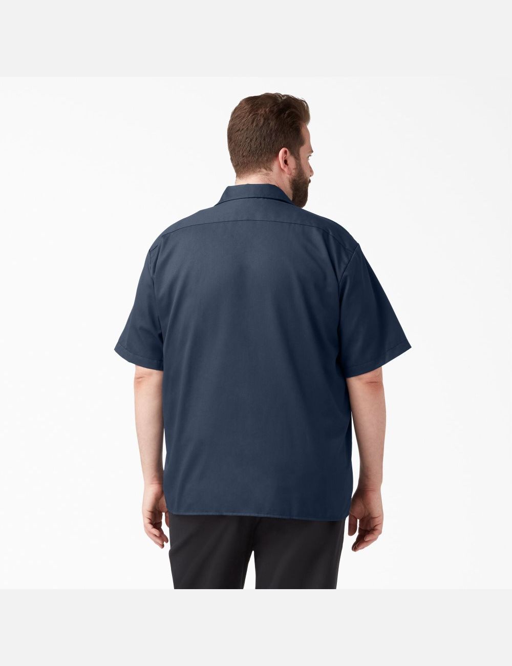 Chemises De Travail Dickies Corta Sleeve Bleu Marine Bleu | 431IQBDWU