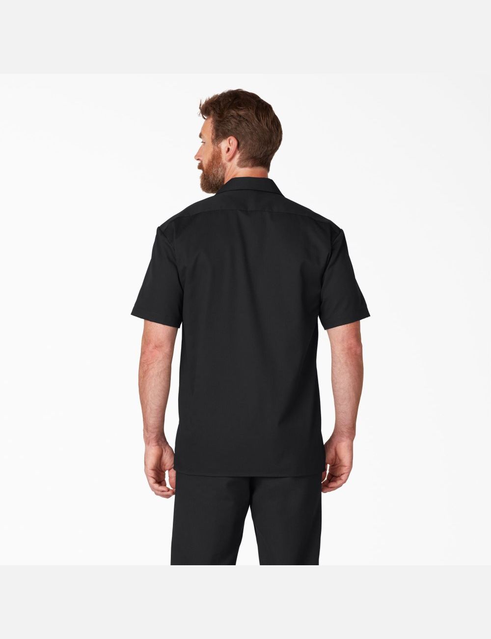 Chemises De Travail Dickies Corta Sleeve Noir | 432SKNXCY