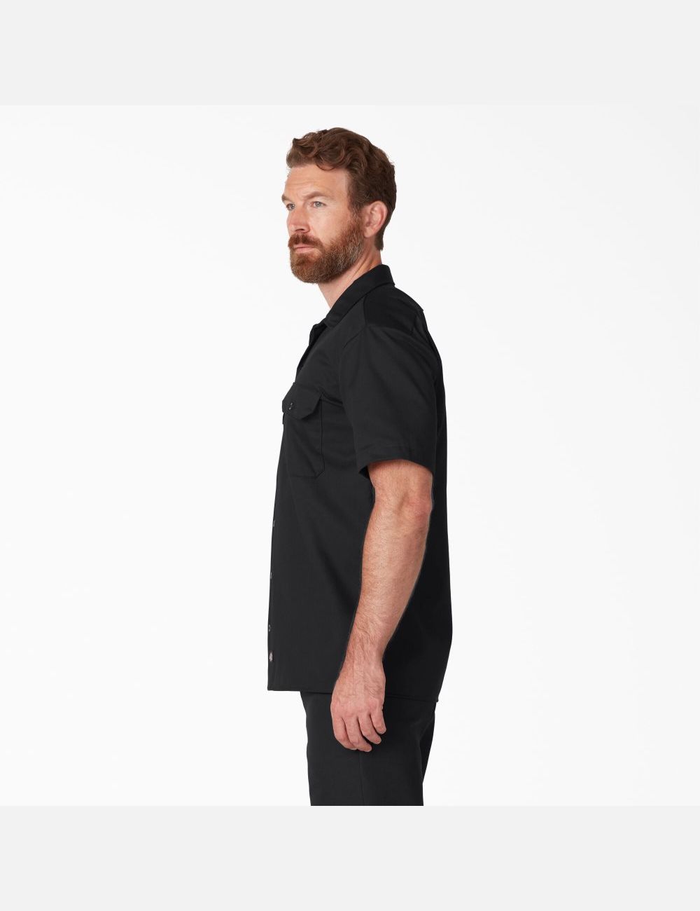 Chemises De Travail Dickies Corta Sleeve Noir | 432SKNXCY