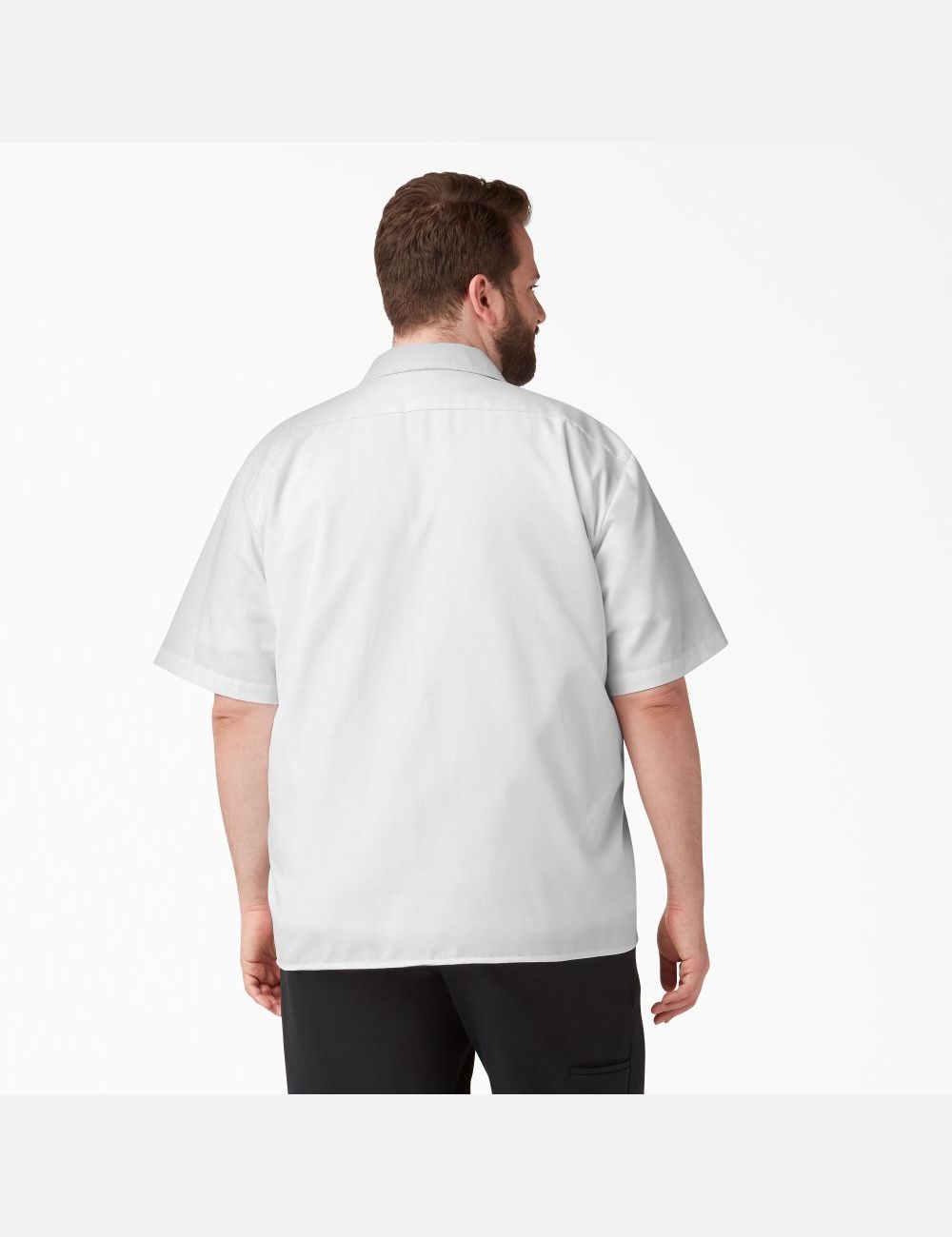 Chemises De Travail Dickies Corta Sleeve Blanche | 483SRQHVE