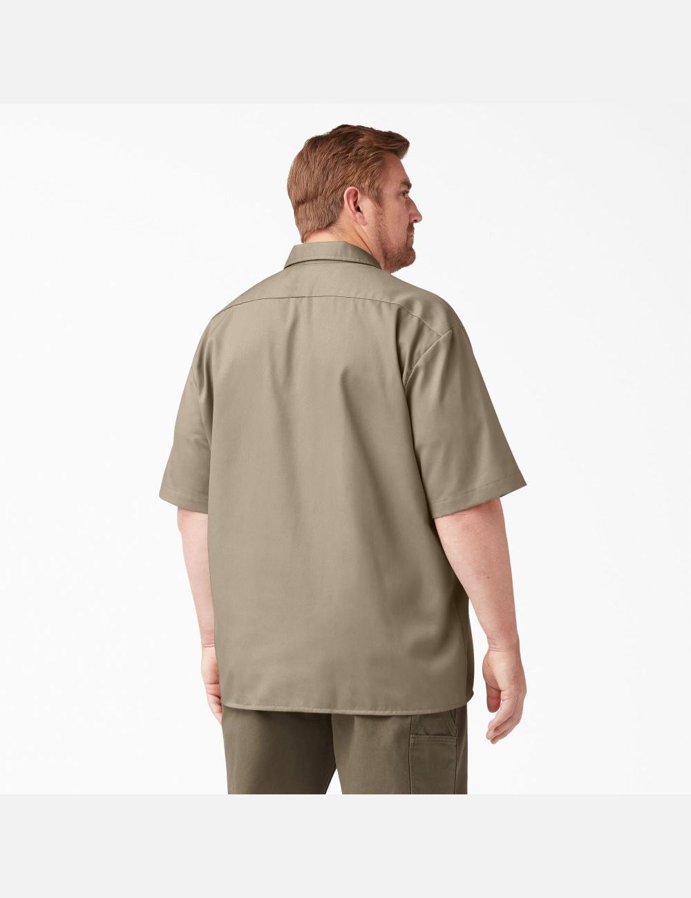 Chemises De Travail Dickies Corta Sleeve Marron | 702HQIZXM