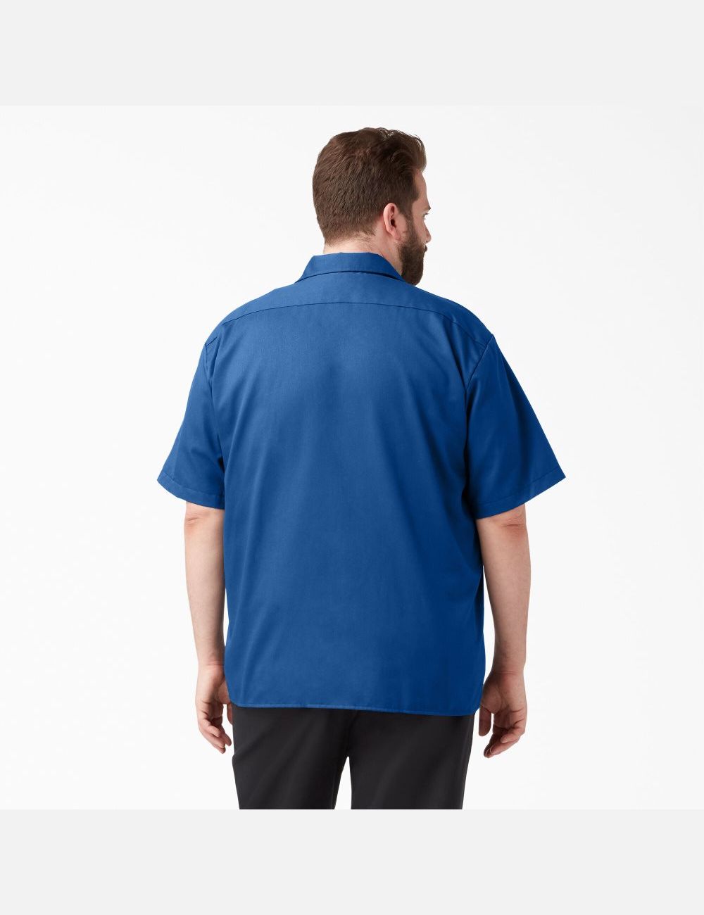 Chemises De Travail Dickies Corta Sleeve Bleu Royal Bleu | 732GZOVES