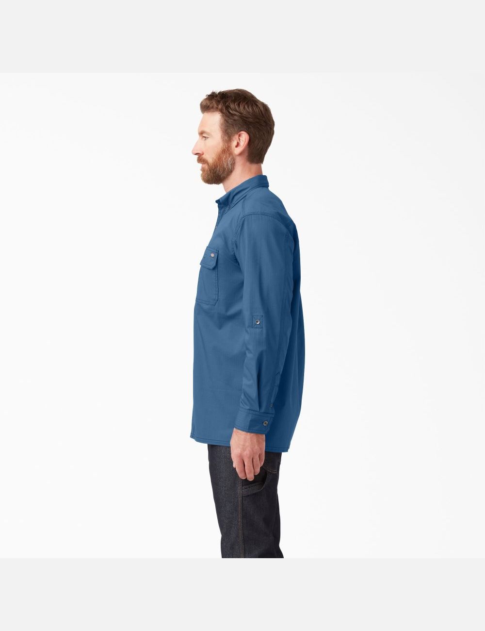 Chemises De Travail Dickies DuraTech Ranger Ripstop Bleu Foncé | 780XGJILZ