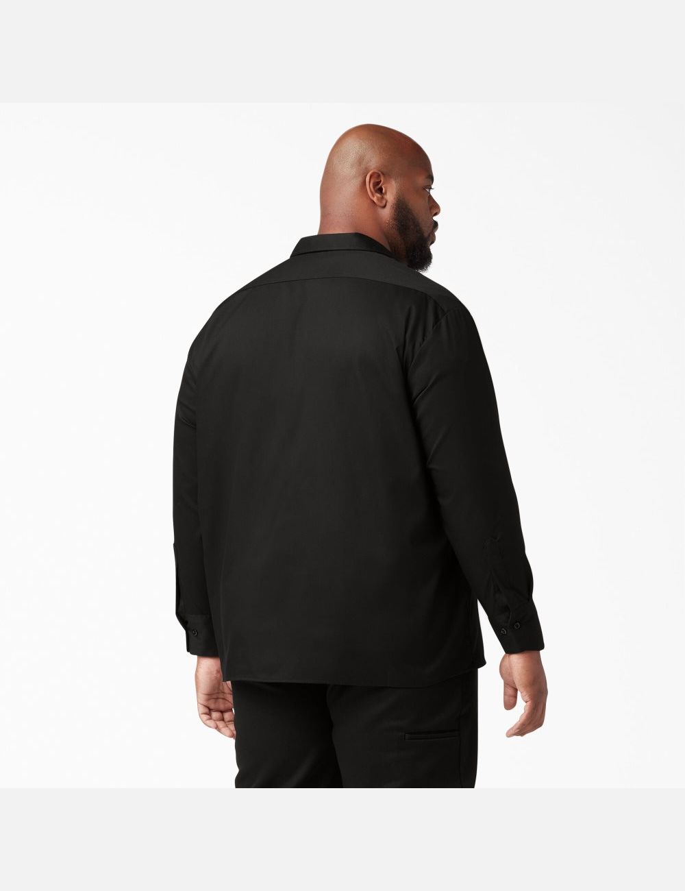 Chemises De Travail Dickies Relaxed Fit Long Sleeve Noir | 243BNVXAC