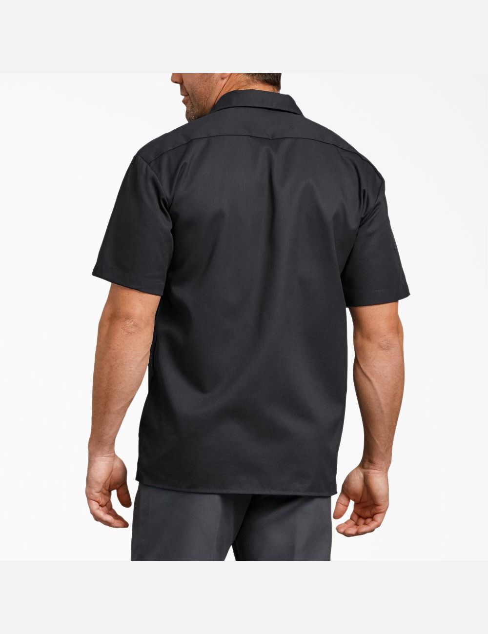 Chemises De Travail Dickies Relaxed Fit Corta Sleeve Noir | 872MZBPTU