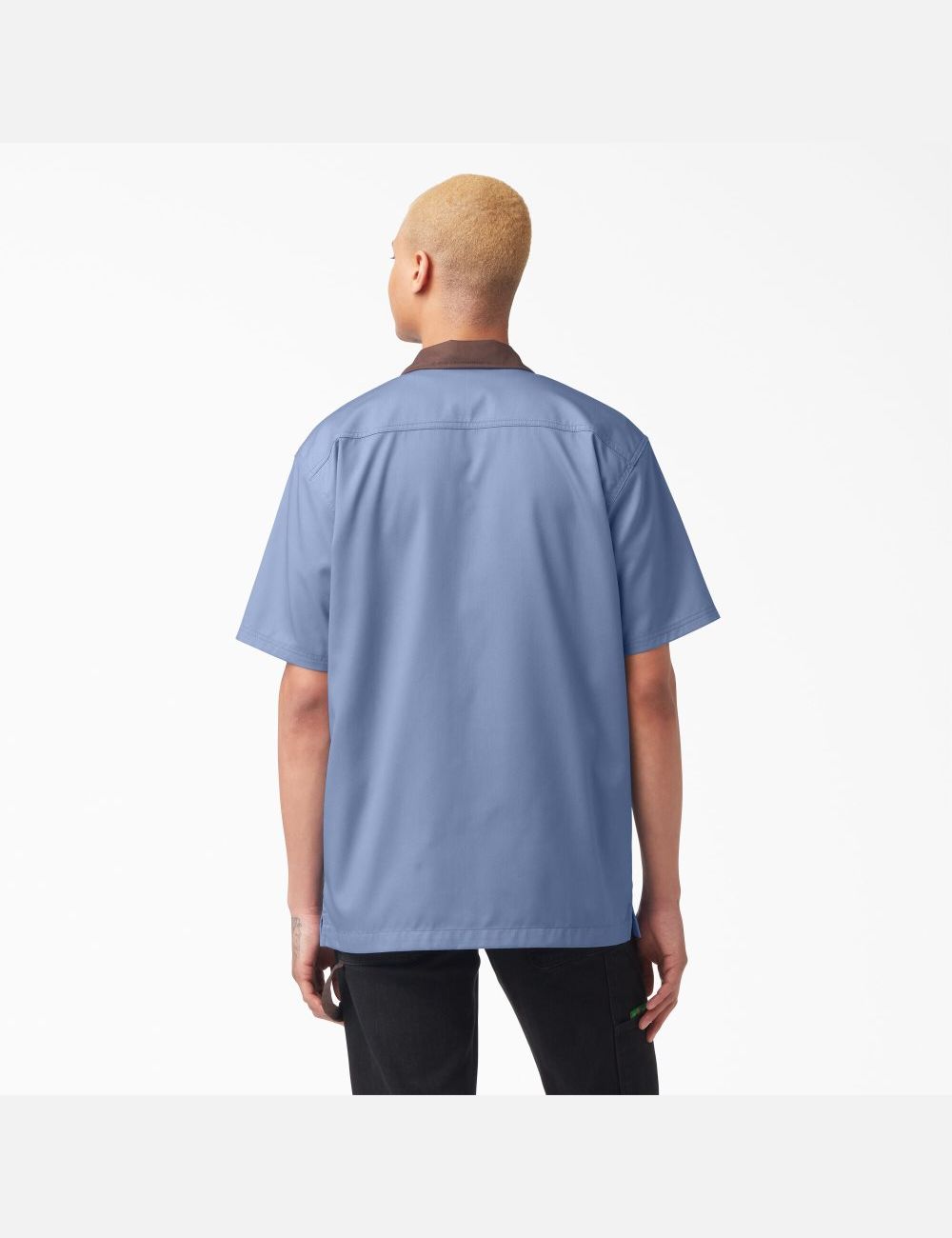 Chemises De Travail Dickies Vincent Alvarez Block Collar Bleu | 013NVHLKW