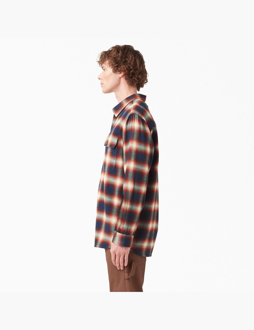 Chemises Dickies 1922 Flannel Rouge Bleu Marine | 076VCLFKI