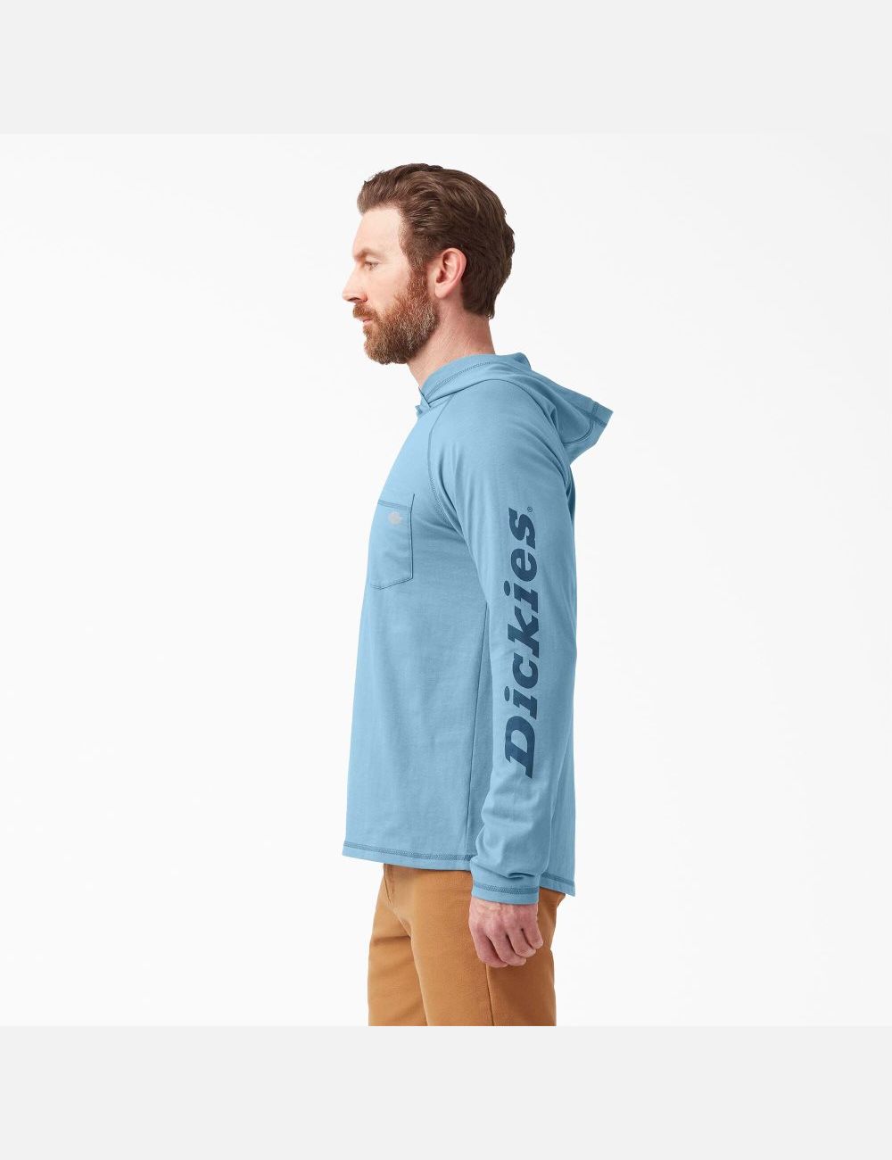 Chemises Dickies Cooling Performance Long Sleeve Sun Bleu | 291NMRKIV