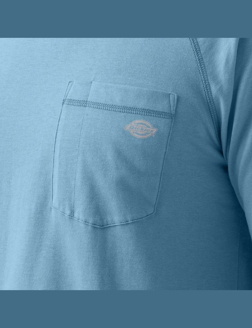 Chemises Dickies Cooling Performance Long Sleeve Sun Bleu | 291NMRKIV