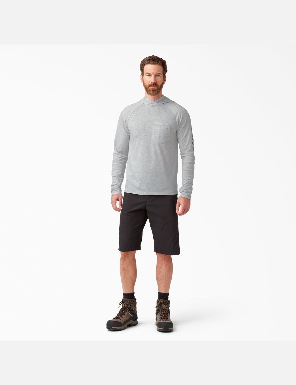 Chemises Dickies Cooling Performance Long Sleeve Sun Grise | 576FMXLAH