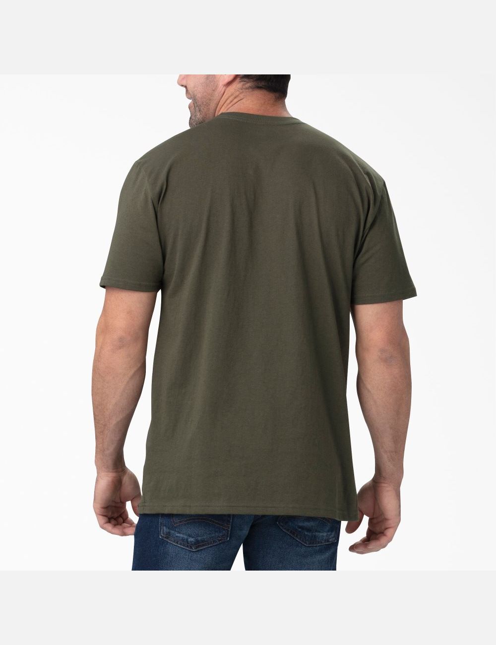 Chemises Dickies Corta Sleeve Relaxed Fit Graphique Vert Foncé | 391EPNDIA