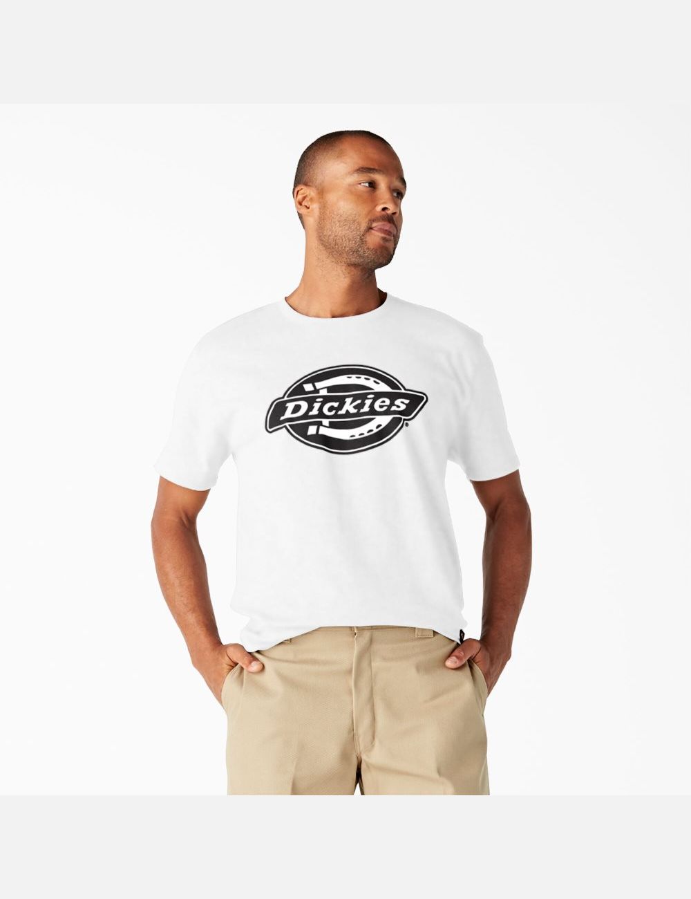 Chemises Dickies Corta Sleeve Relaxed Fit Graphique Blanche | 798TIOVKG