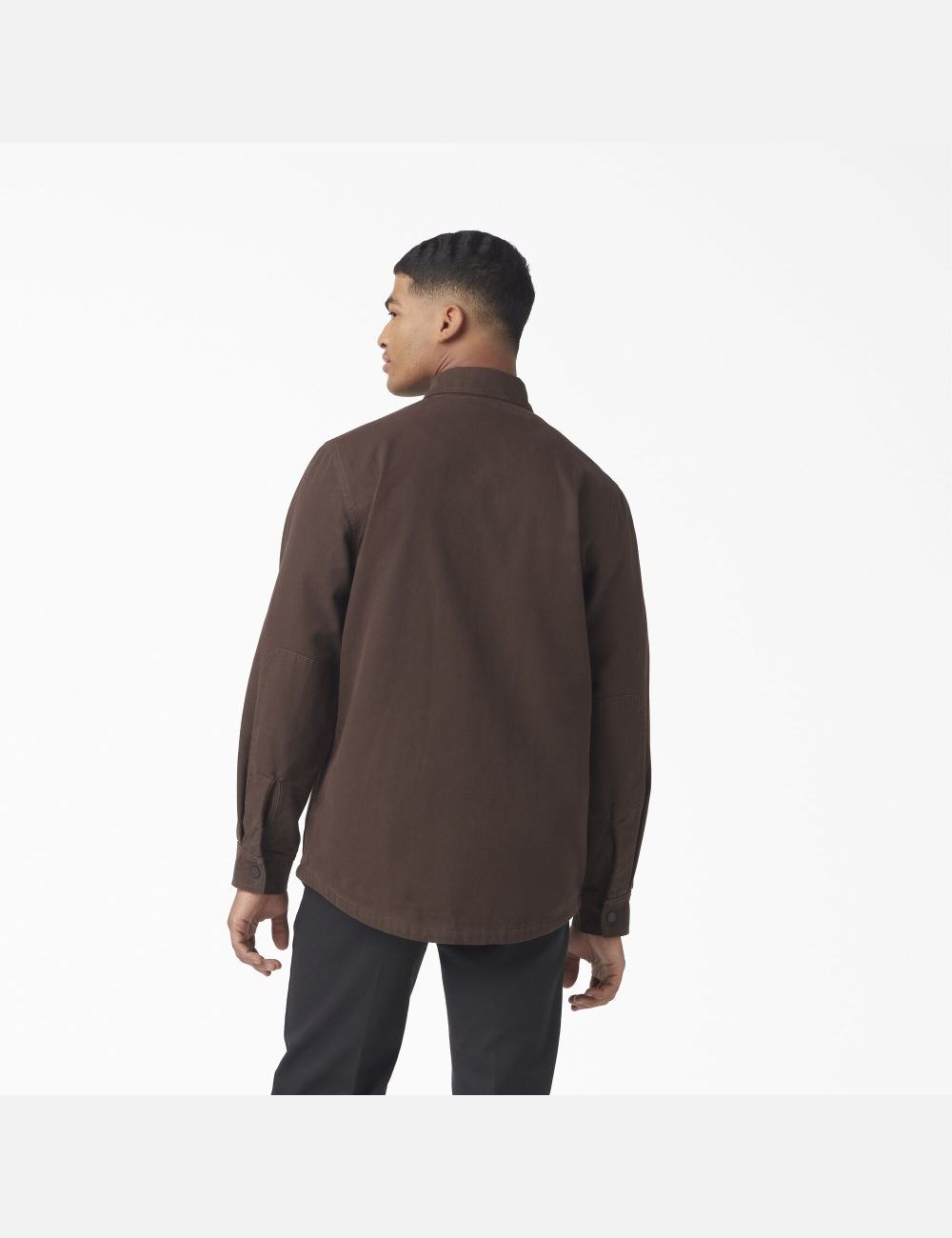 Chemises Dickies Duck Flannel-Doublée Chocolat Marron | 362FNPGVX