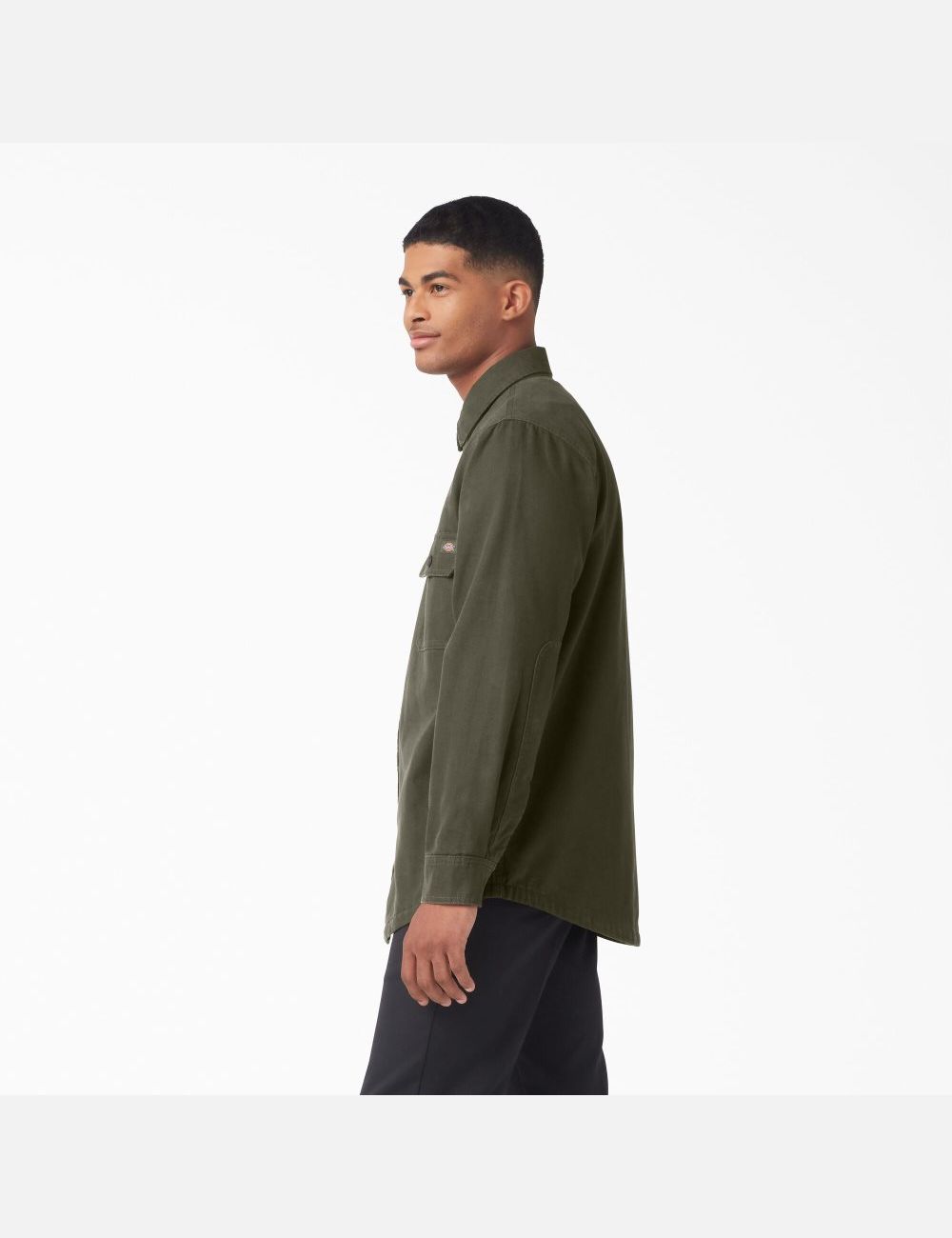 Chemises Dickies Duck Flannel-Doublée Vert | 037SJKGUY