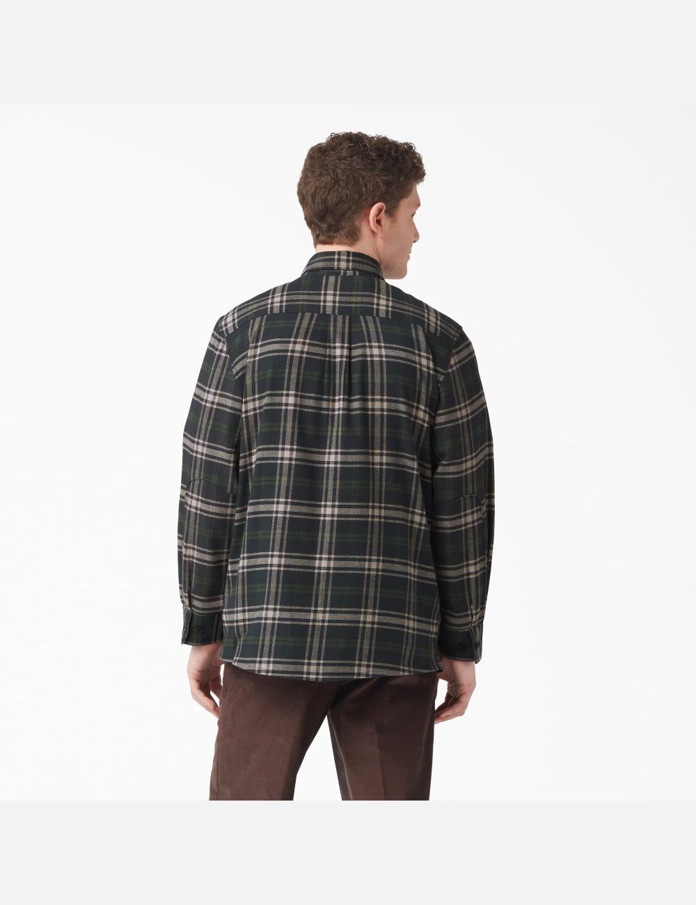 Chemises Dickies FLEX Regular Fit Flannel Vert Noir | 961EJSXUI