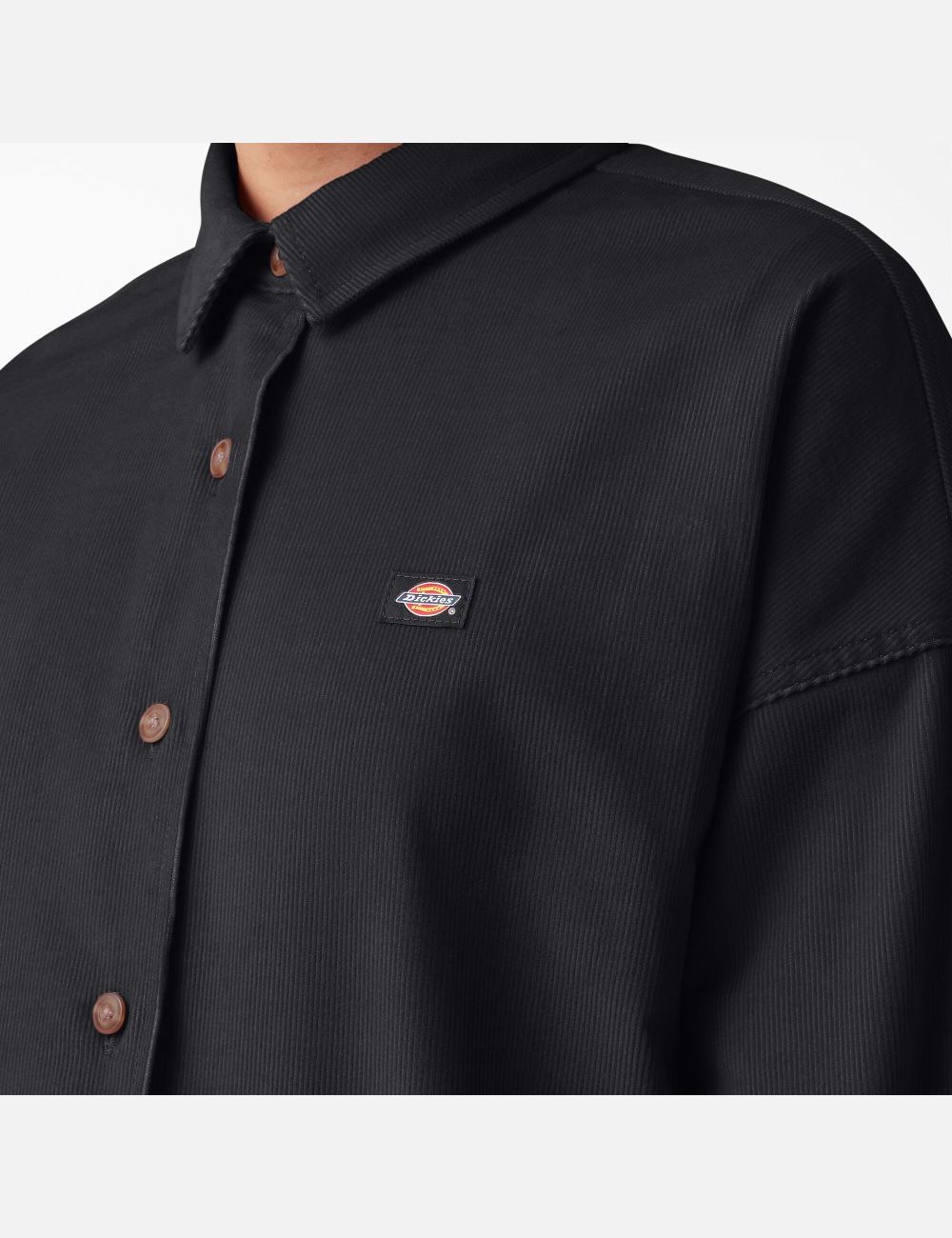 Chemises Dickies Halleyville Oversized Corduroy Noir | 831BNFAXG