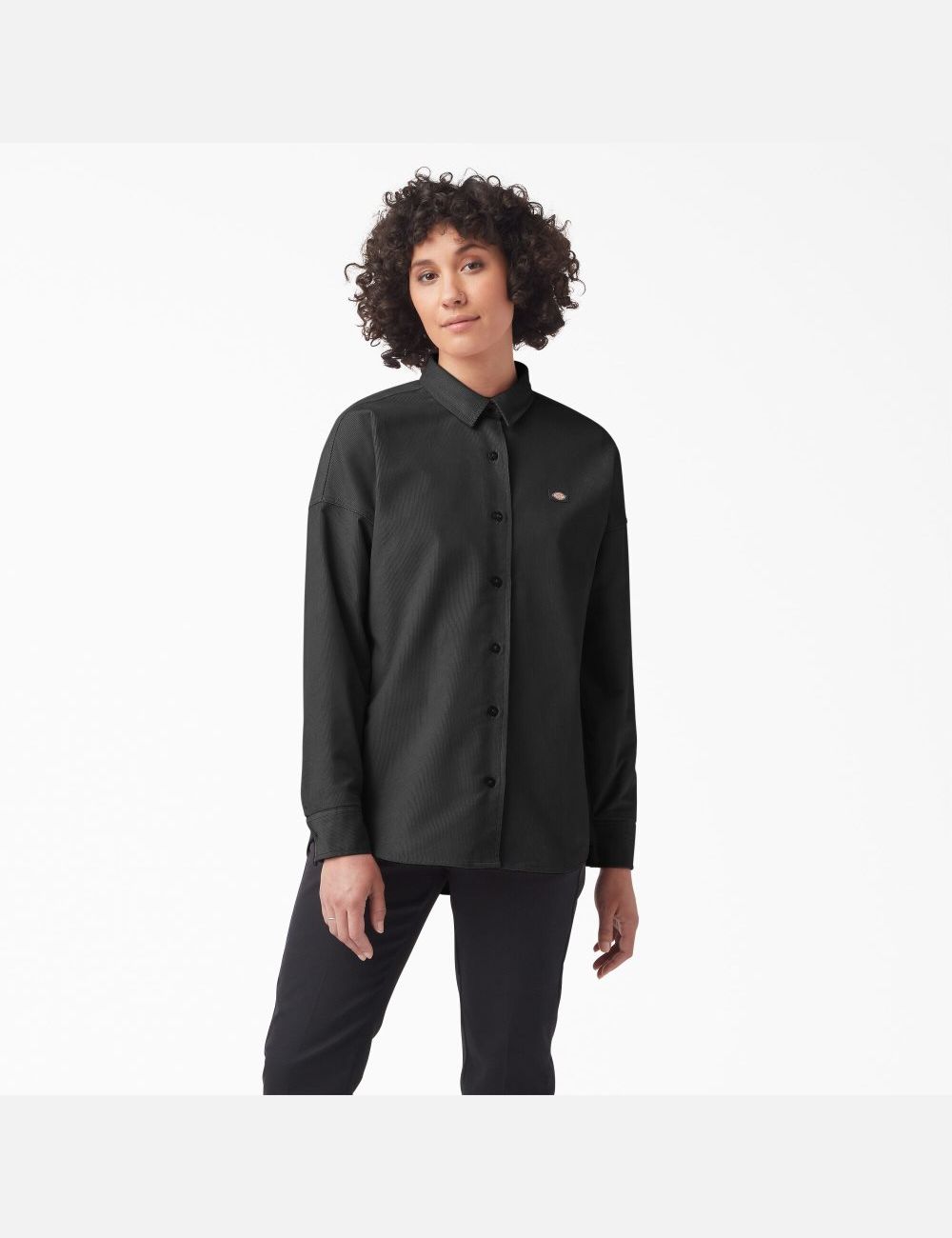 Chemises Dickies Halleyville Oversized Corduroy Noir | 831BNFAXG