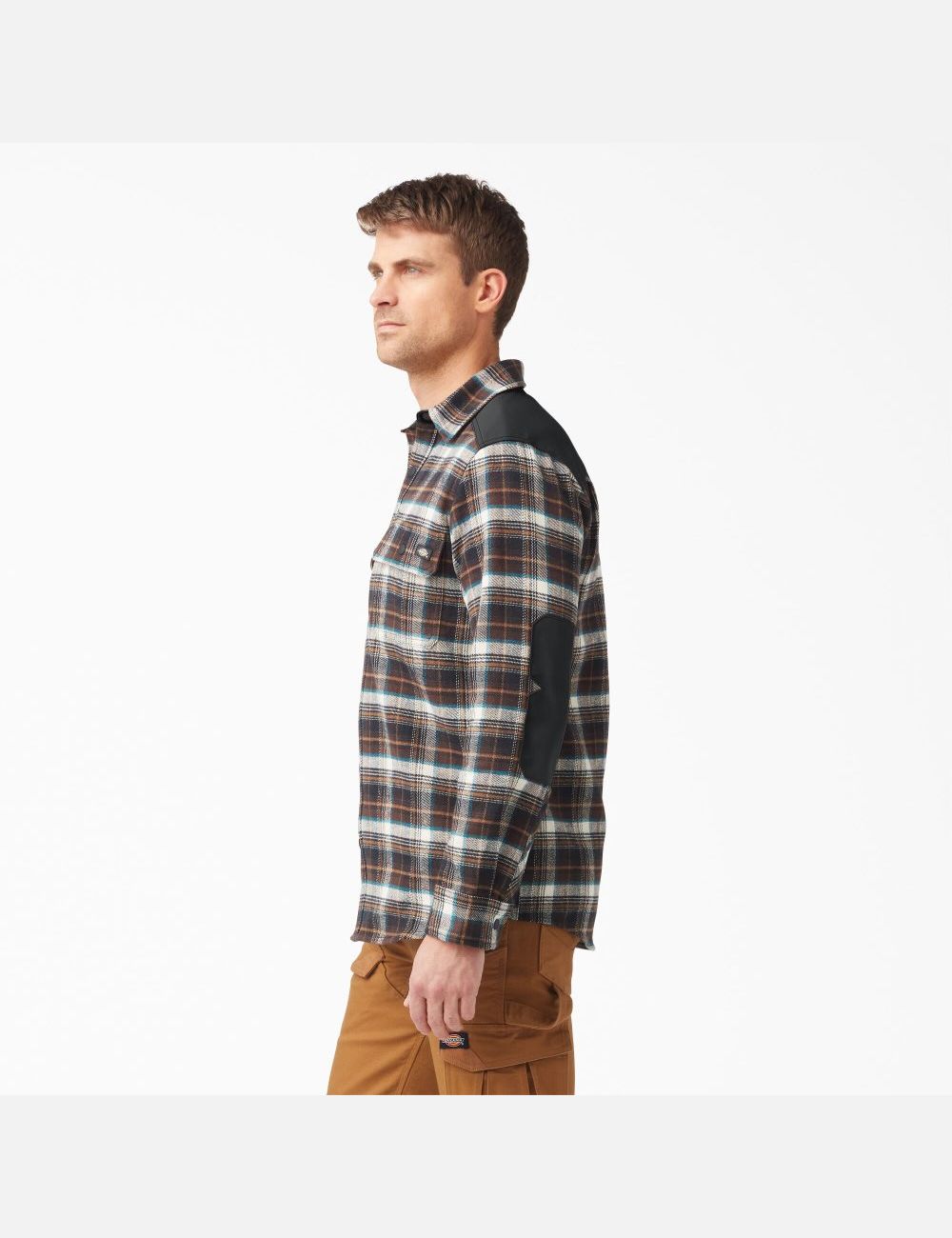 Chemises Dickies Heavyweight Brawny Flannel Chocolat Marron | 037WUSFNO