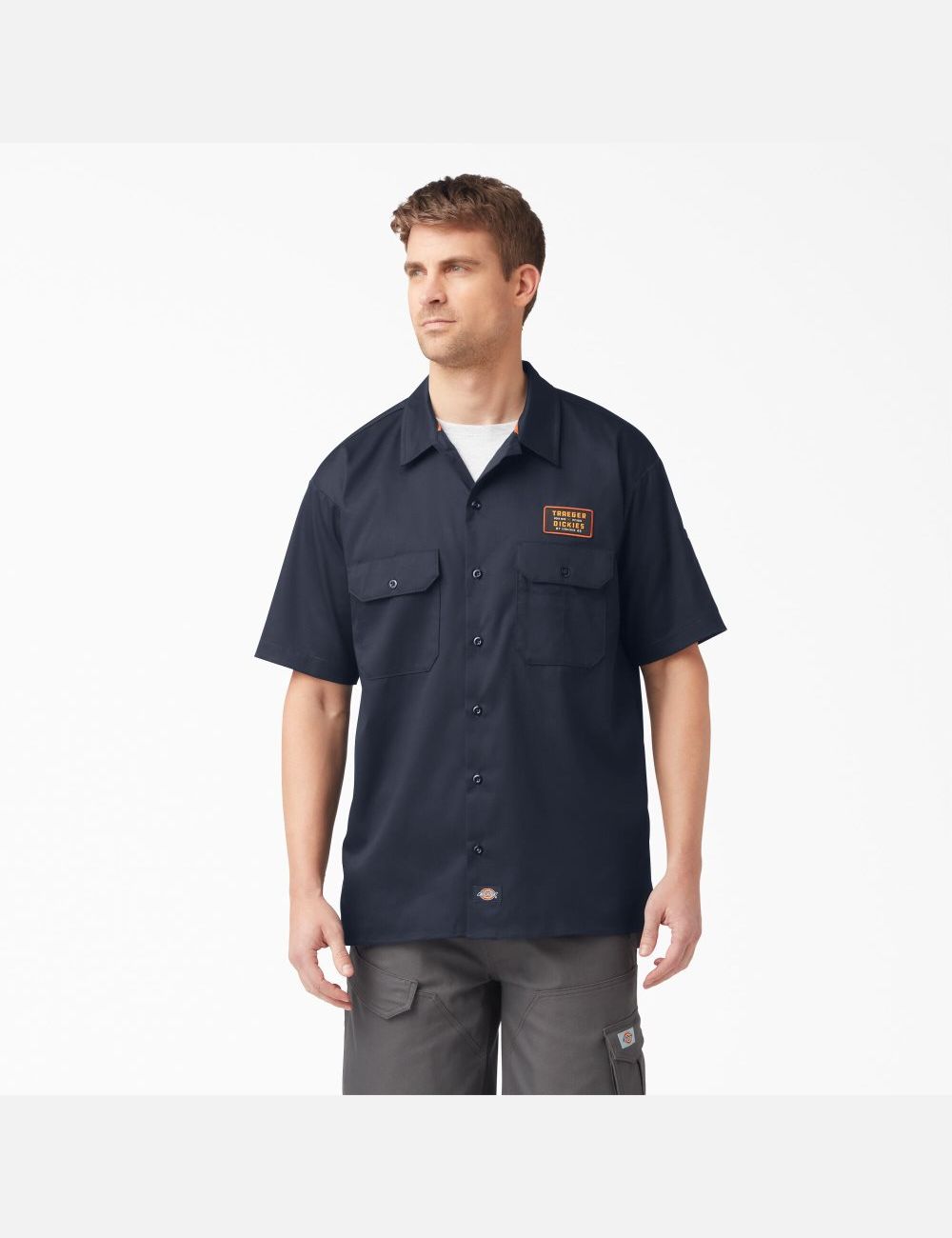 Chemises Dickies Traeger x Ultimate Grilling Bleu Marine | 237UATLVJ