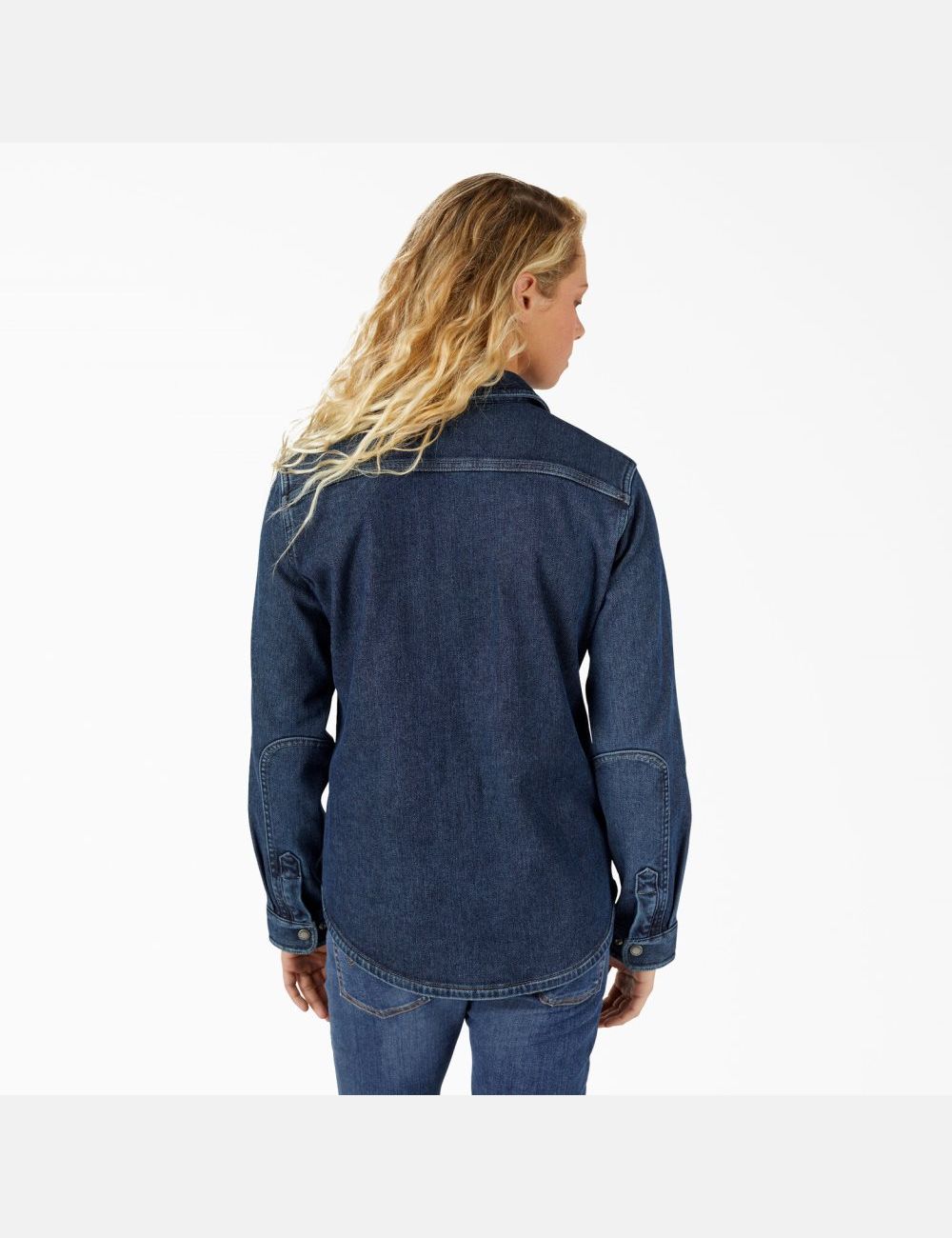 Chemises Dickies Warming Denim Travail Bleu | 259UXJKBZ