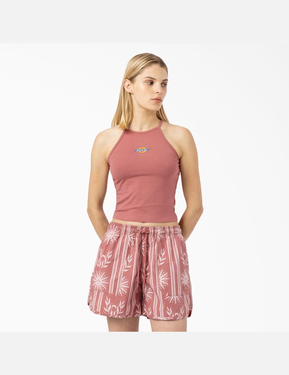 Debardeur Dickies Chain Lake Cropped Rose | 301WFTNRS