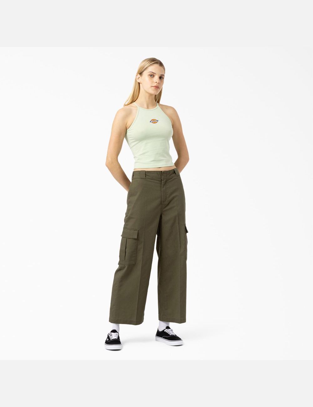 Debardeur Dickies Chain Lake Cropped Vert | 985RGDEUS