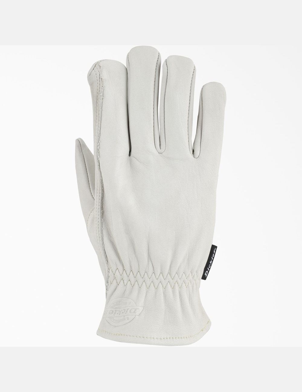 Gants Dickies Cowhide Cuir Driver Blanche | 372VJOZMT