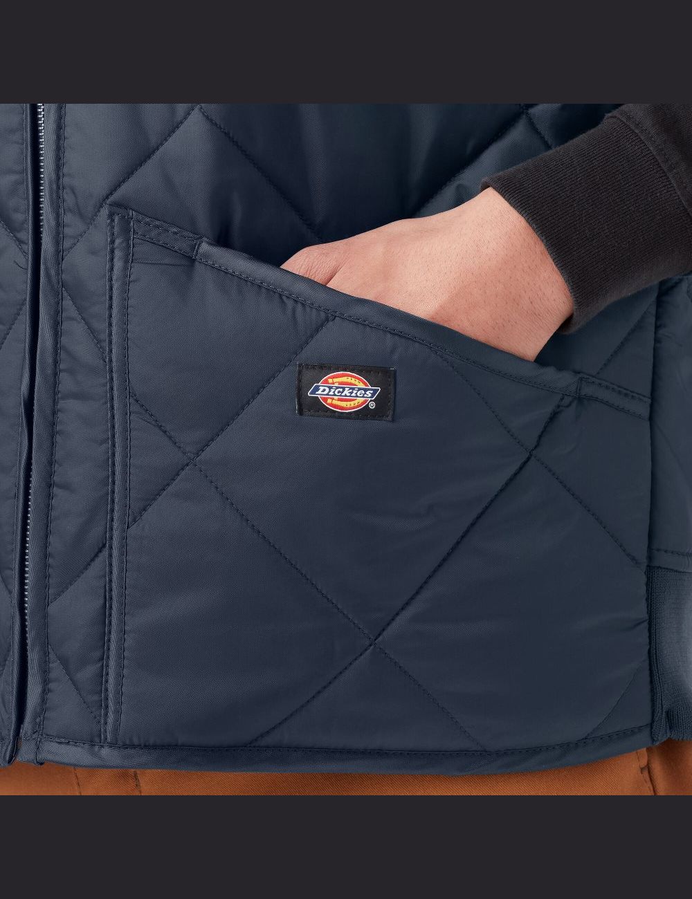 Gilet Dickies Diamond Matelassé Bleu Marine | 341IJKDTZ