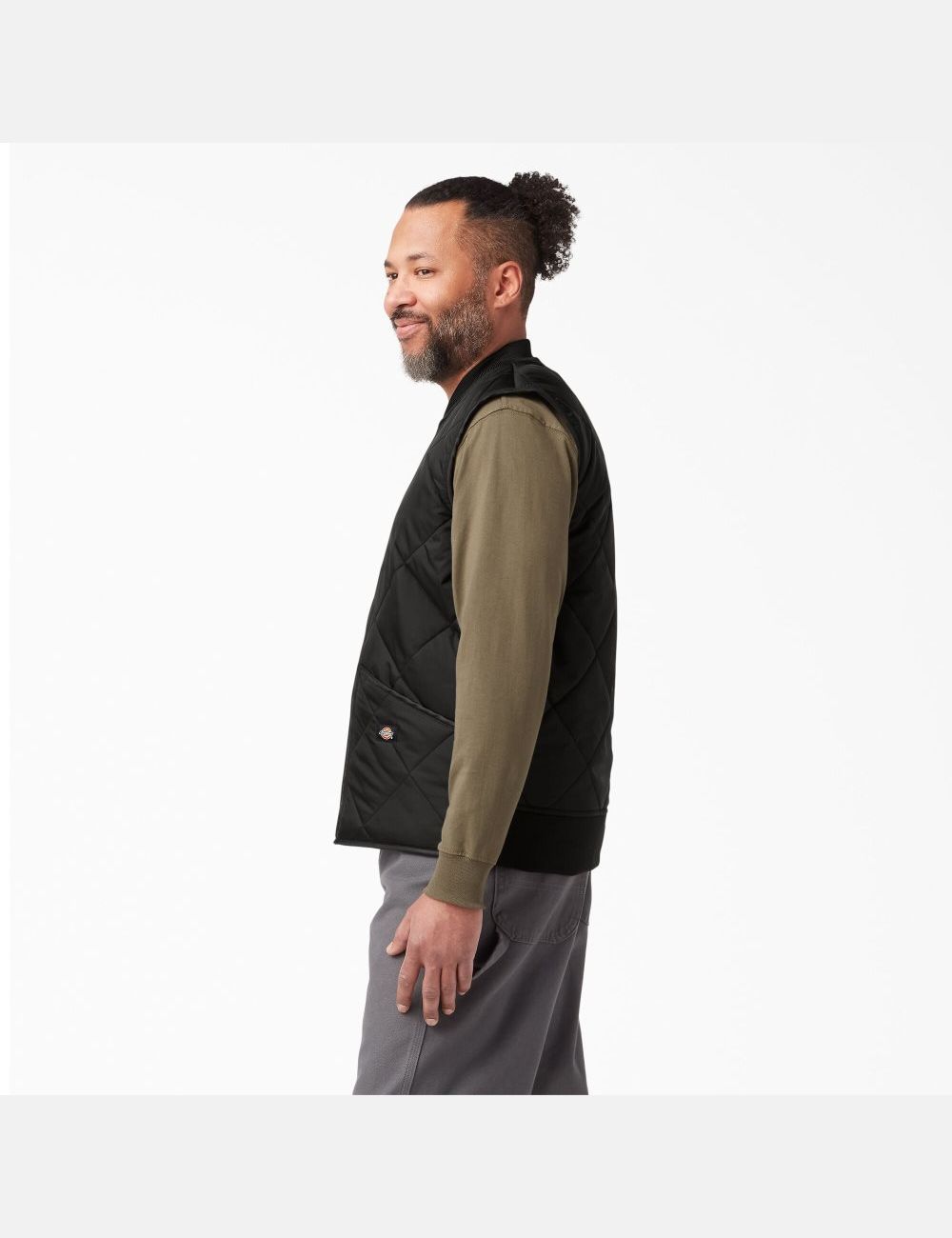 Gilet Dickies Diamond Matelassé Noir | 215RMQVBW